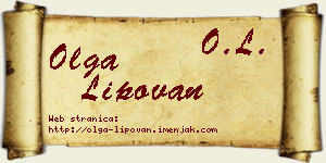 Olga Lipovan vizit kartica